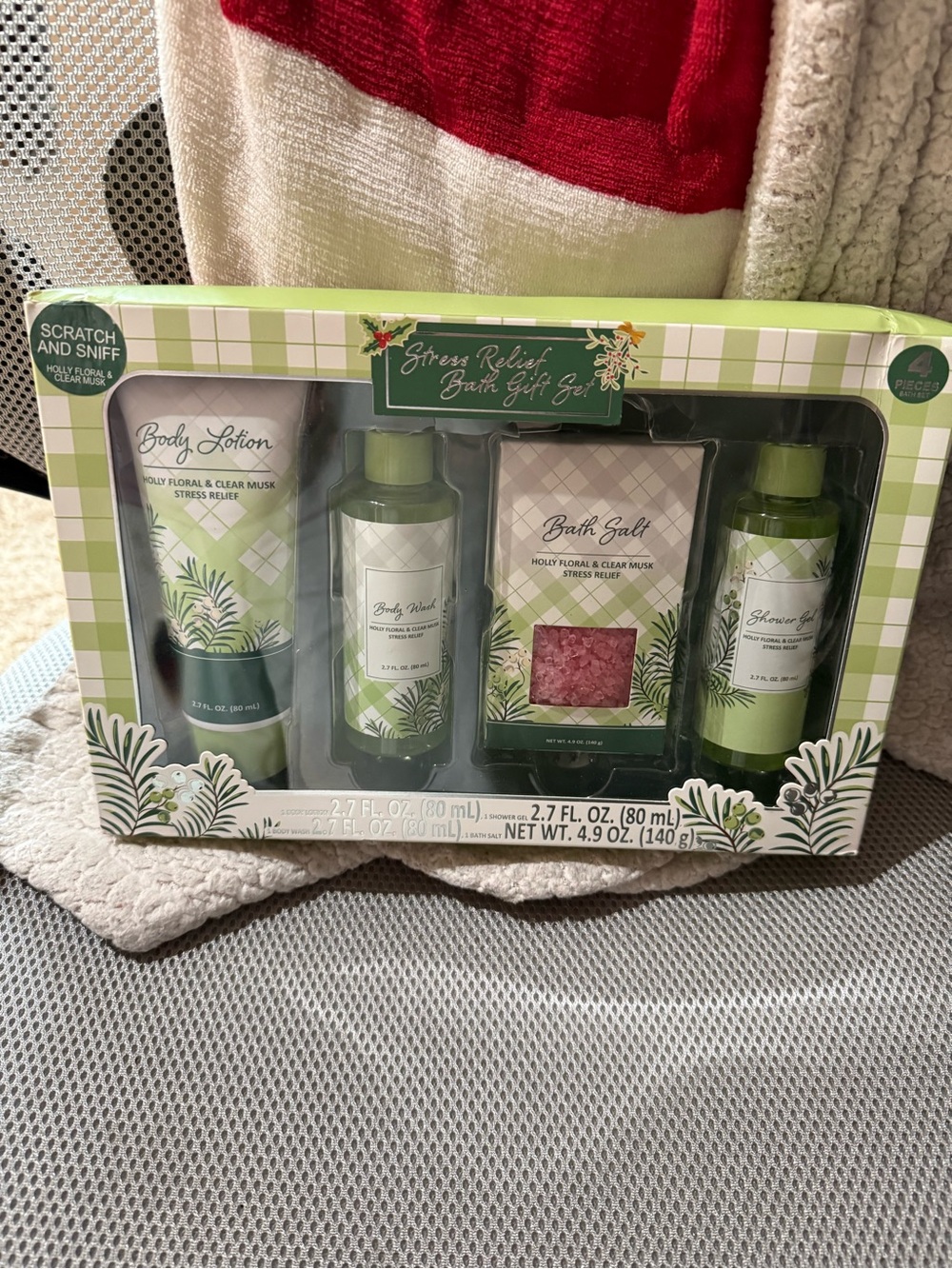 Stress Relief Bath Gift Set – Green Scented Bath & Body